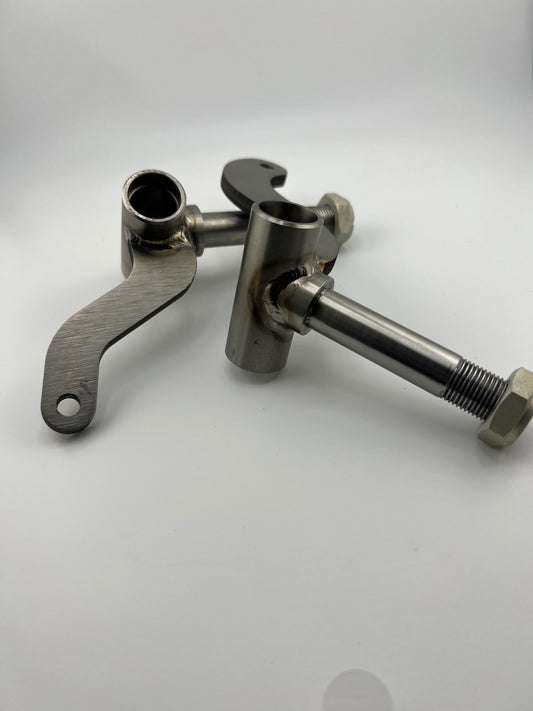 Titanium front spindles
